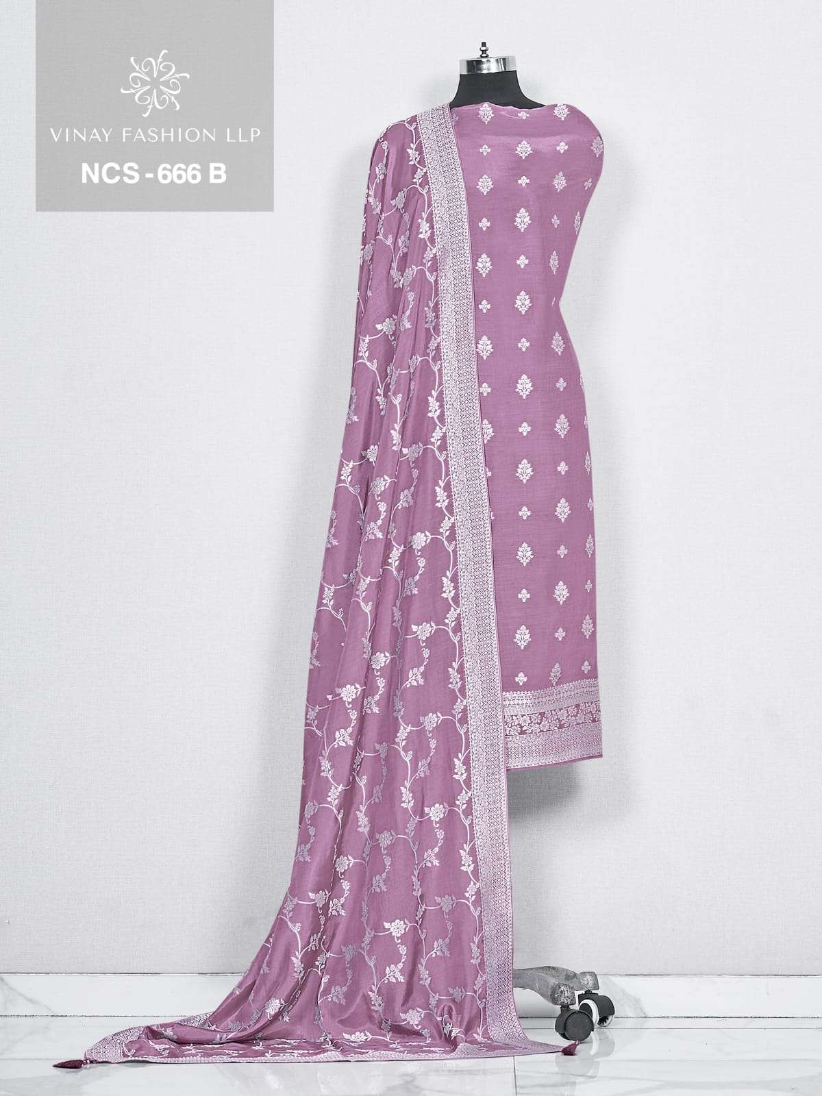 Vinay Fashion Ncs 666 Viscose Muslin Dress Material