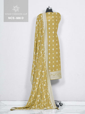 Vinay Fashion Ncs 666 Viscose Muslin Dress Material