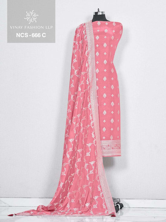 Vinay Fashion Ncs 666 Viscose Muslin Dress Material