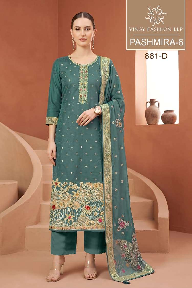 Vinay Fashion Pashmira Vol 6 Winter Collection Suits