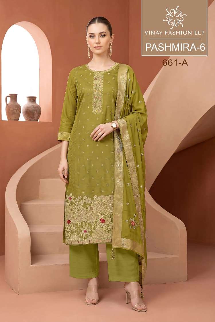 Vinay Fashion Pashmira Vol 6 Winter Collection Suits