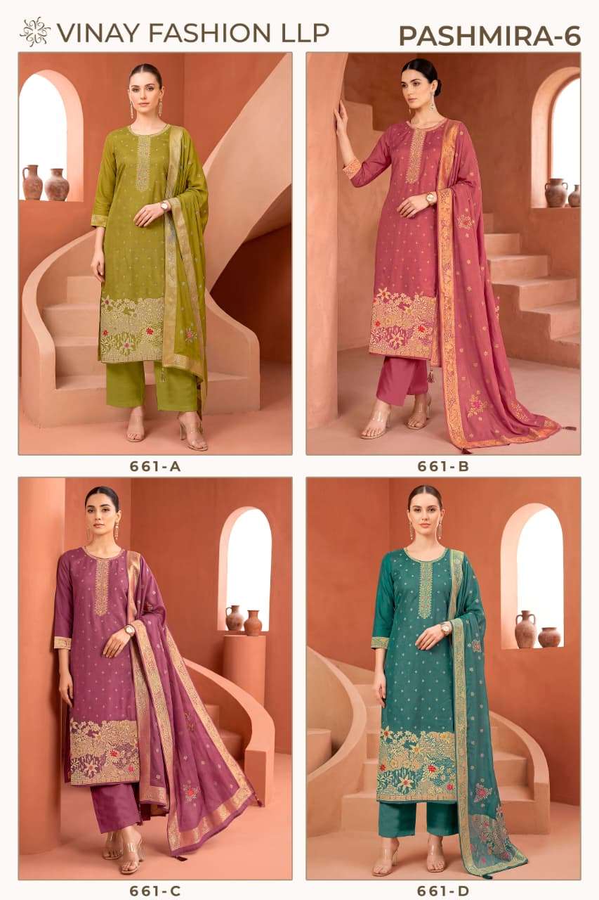 Vinay Fashion Pashmira Vol 6 Winter Collection Suits
