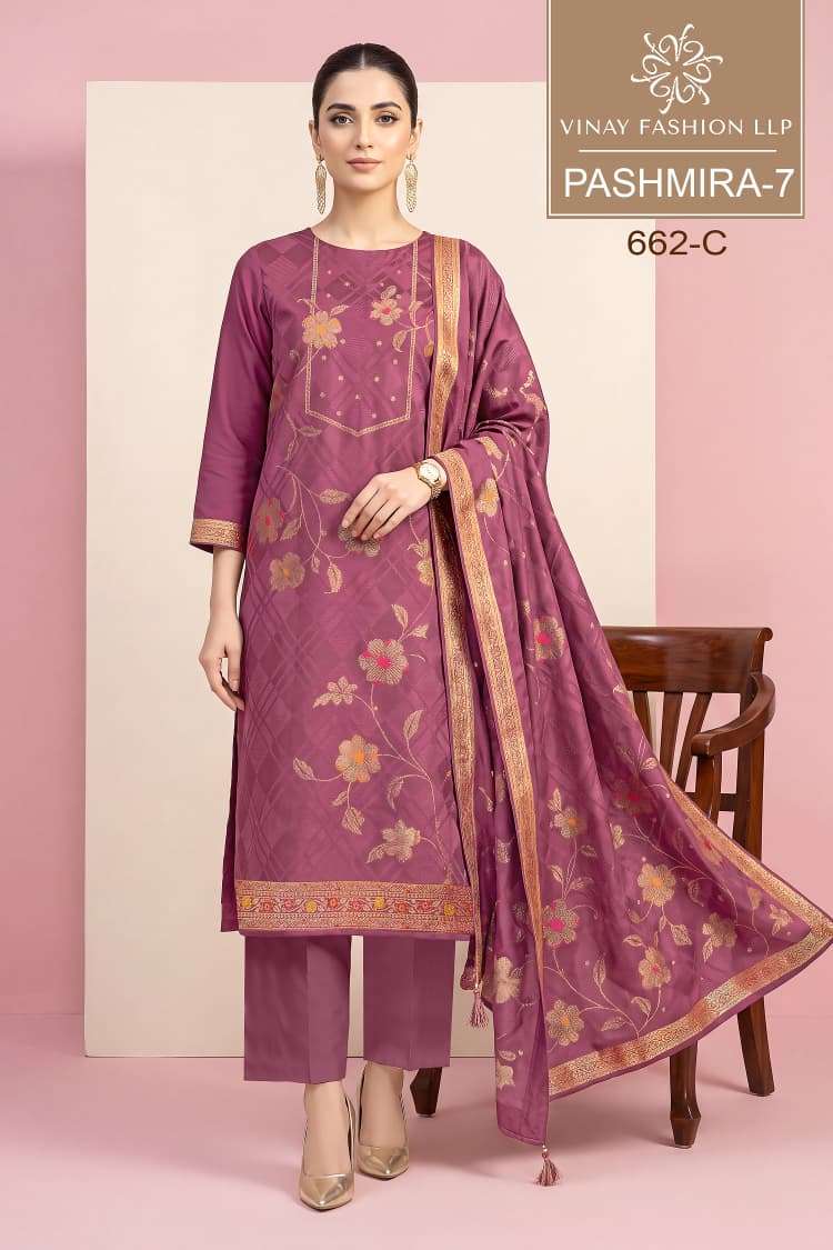 Vinay Fashion Pashmira Vol 7 Occasion Wear Pashmina Salwar Suit
