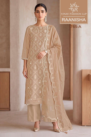 Vinay Fashion Raanisha Maharani Silk Zarkan Embroidery Suit Set