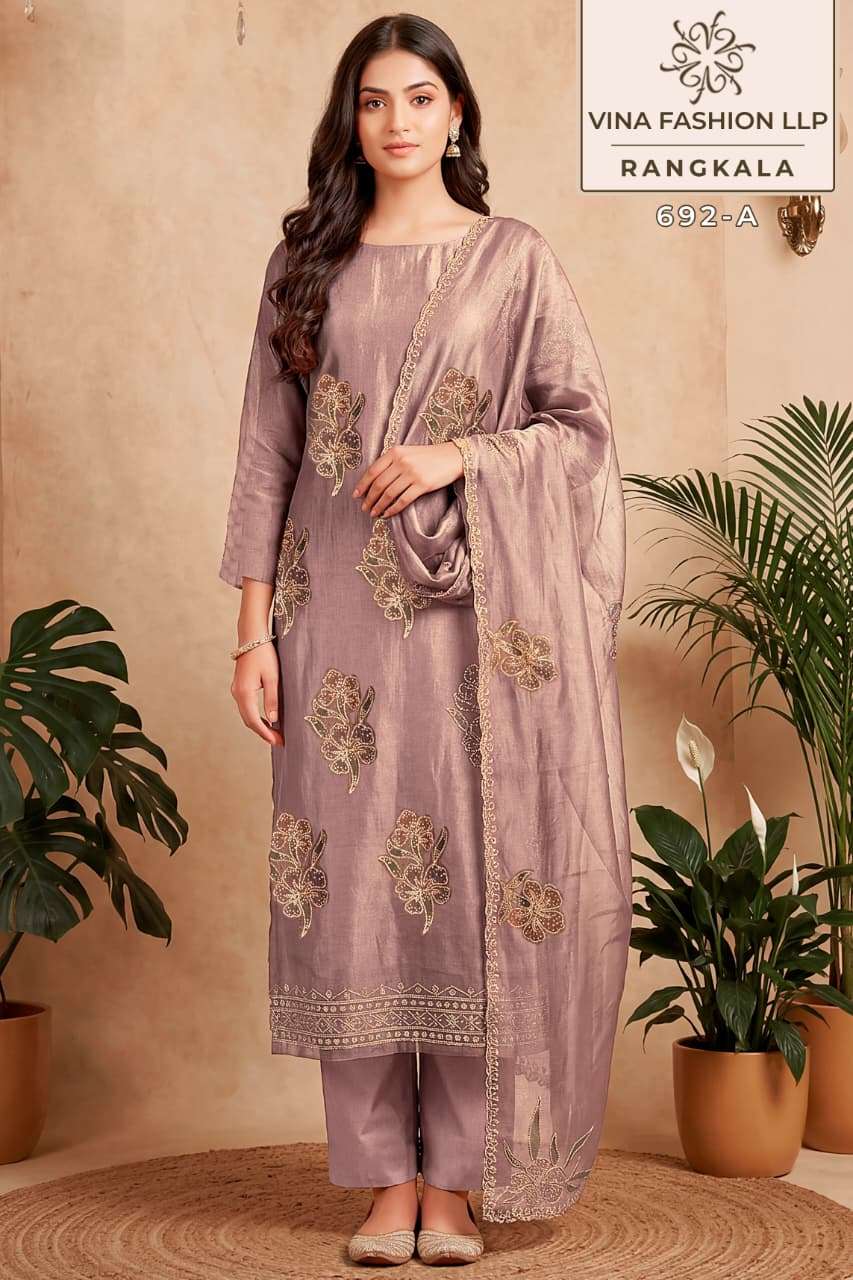 Vinay Fashion Rangkala Dress Material Wholesale Catalogue - Amrah Wholesale