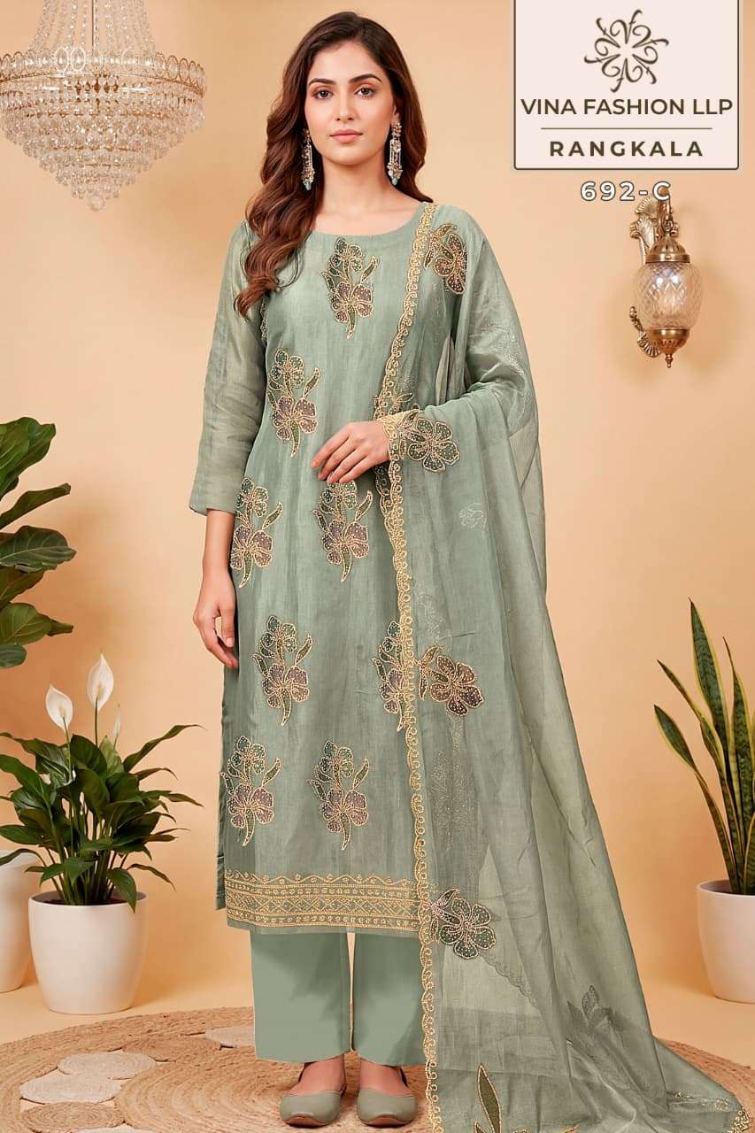 Vinay Fashion Rangkala Dress Material Wholesale Catalogue - Amrah Wholesale