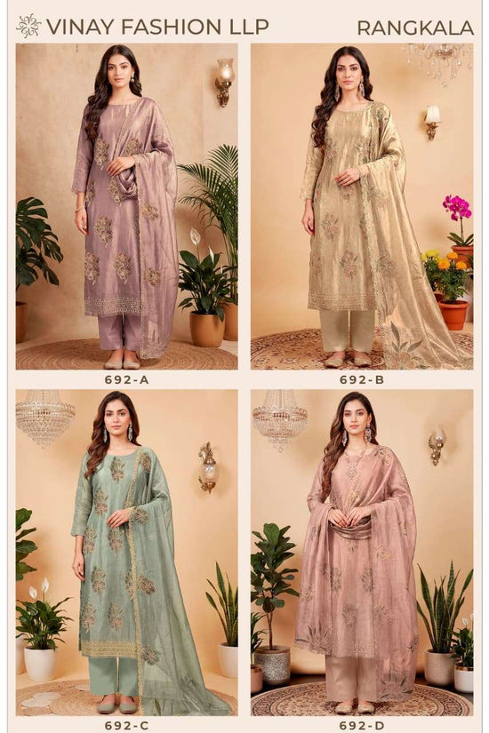 Vinay Fashion Rangkala Dress Material Wholesale Catalogue - Amrah Wholesale