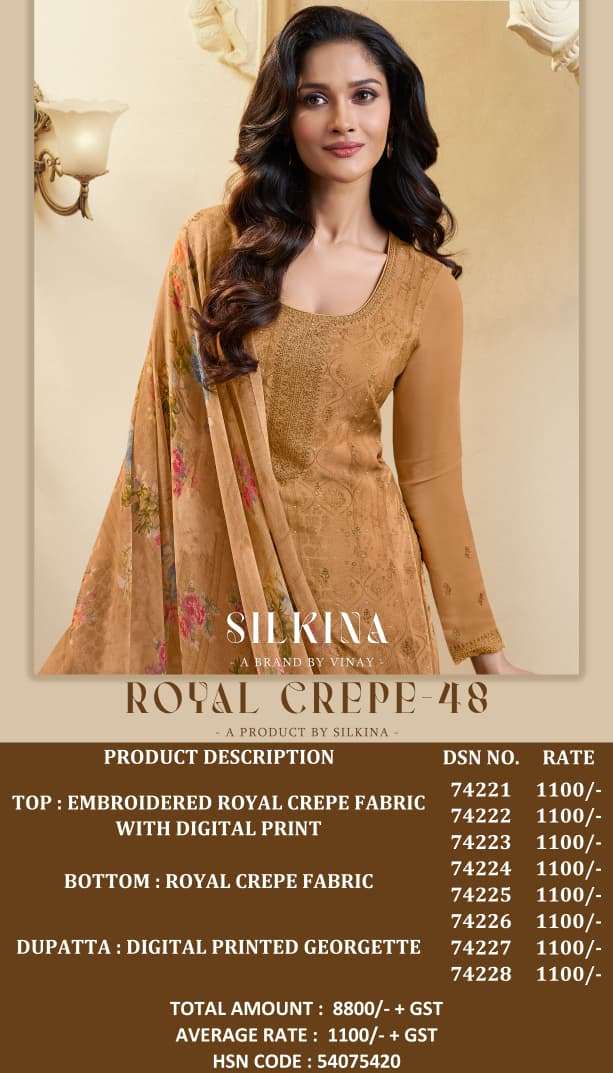 Vinay Fashion Royal Crepe Vol 48