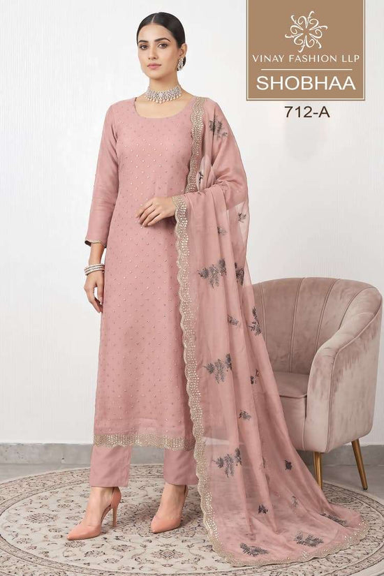 Vinay Fashion Shobhaa Royal Crinkle Designer Dress Material - Amrah Wholesale