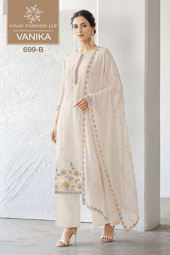 Vinay Fashion Vanika Mul Chanderi Dress Material - Amrah Wholesale