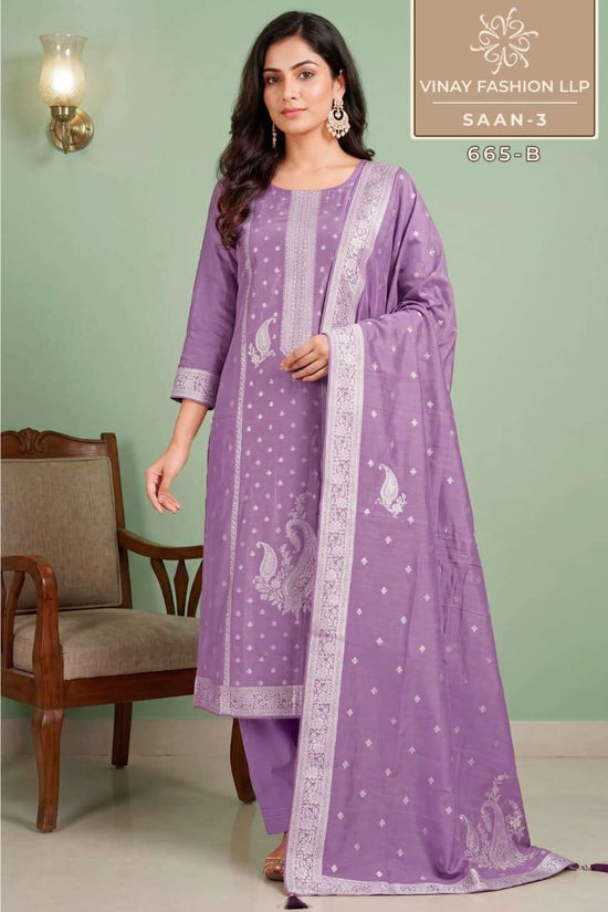 Vinay Fashion Saan Vol 3 Muslin Dress Material - Amrah Wholesale