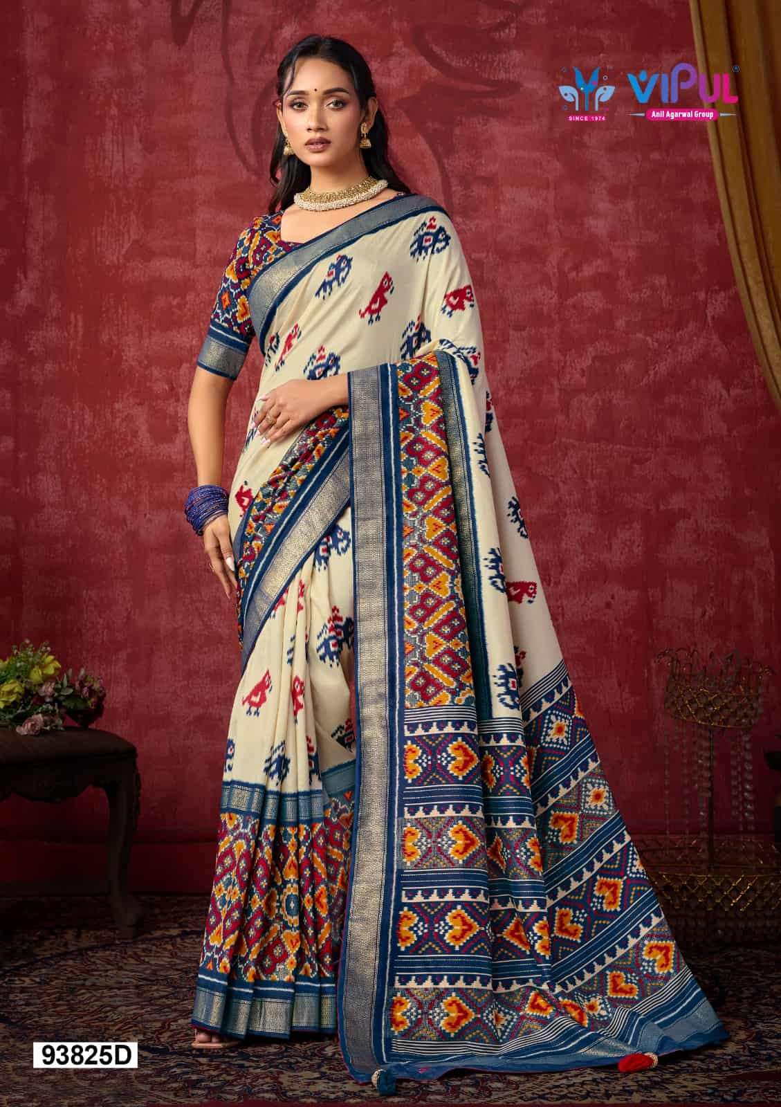 Vipul Fashion 93825 Colors Soft Silk Printed Patola Saree