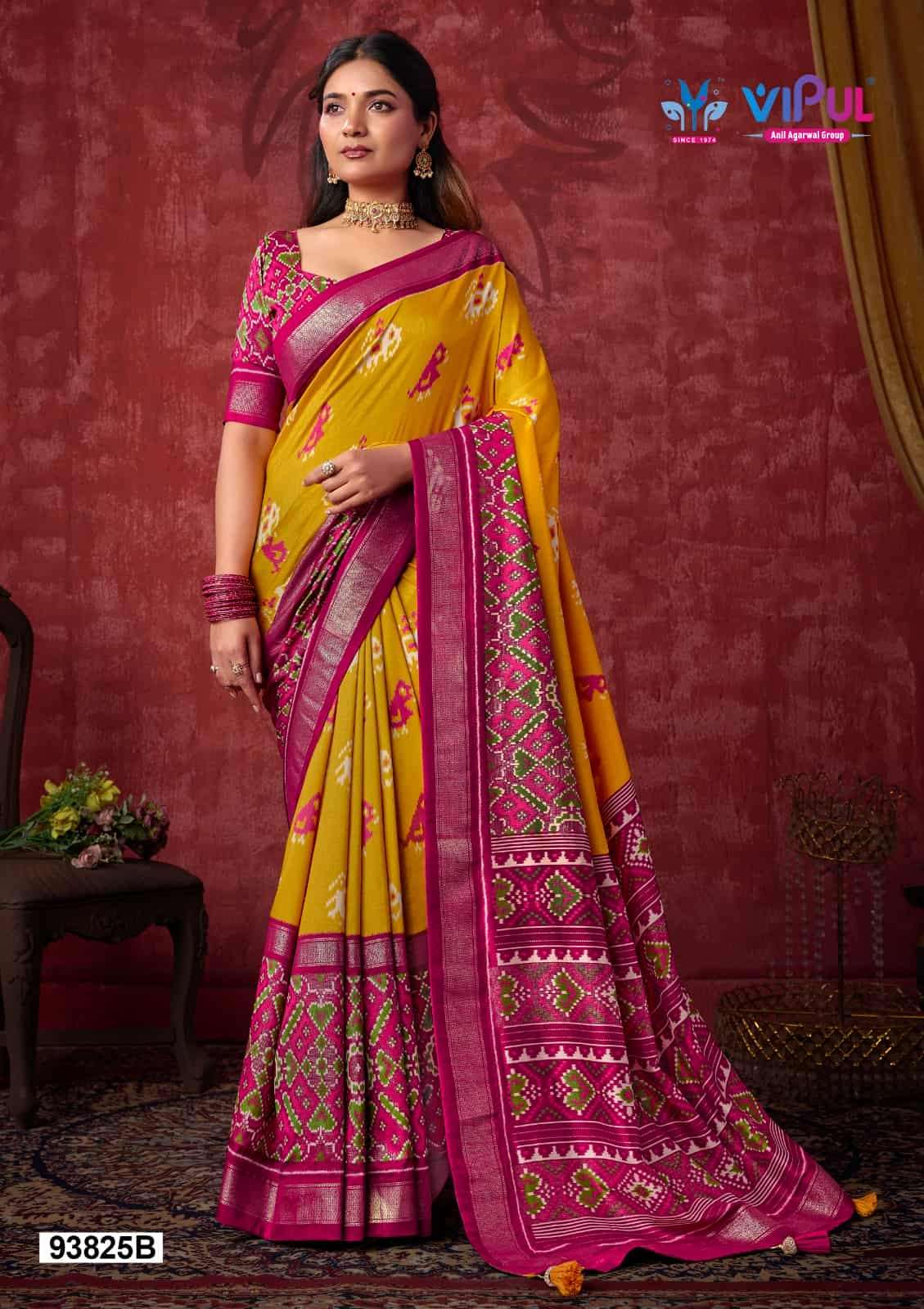 Vipul Fashion 93825 Colors Soft Silk Printed Patola Saree