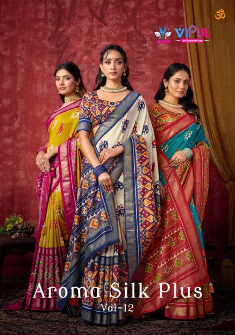 Vipul Aroma Silk Plus Vol 12 Soft Silk Party Wear Saree