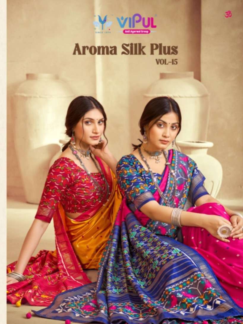 Vipul Saree Aroma Silk Plus Vol 15 Soft Silk Saree