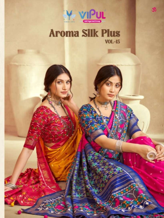 Vipul Saree Aroma Silk Plus Vol 15 Soft Silk Saree