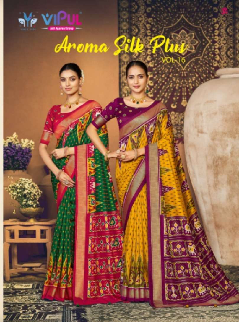 Vipul Aroma Silk Plus Vol 16 Soft Silk Saree