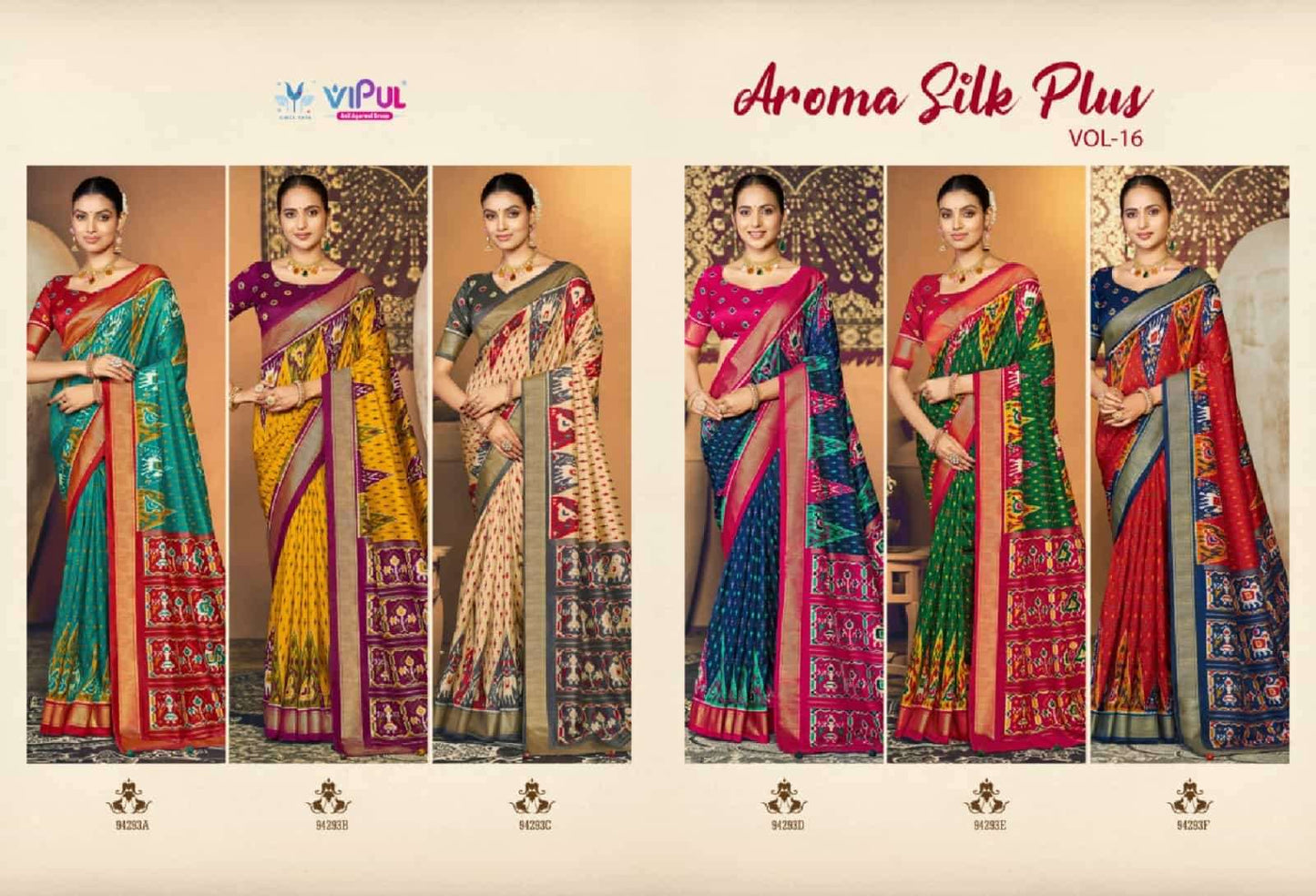 Vipul Aroma Silk Plus Vol 16 Soft Silk Saree