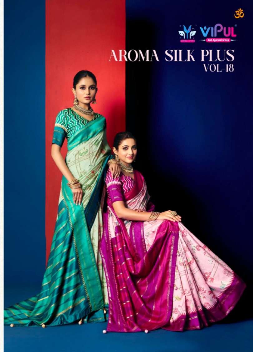 Vipul Aroma Silk Plus Vol 18 Soft Silk Saree Collection