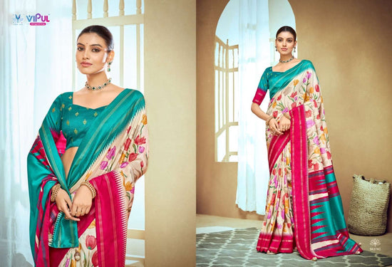 Vipul Fashion Aroma Silk Plus Vol 19 94374 Colors Soft Silk Saree