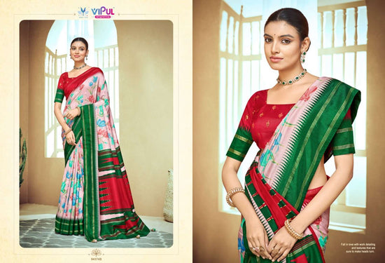 Vipul Fashion Aroma Silk Plus Vol 19 94374 Colors Soft Silk Saree