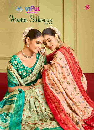 Vipul Fashion Aroma Silk Plus Vol 21 Dola Silk Saree
