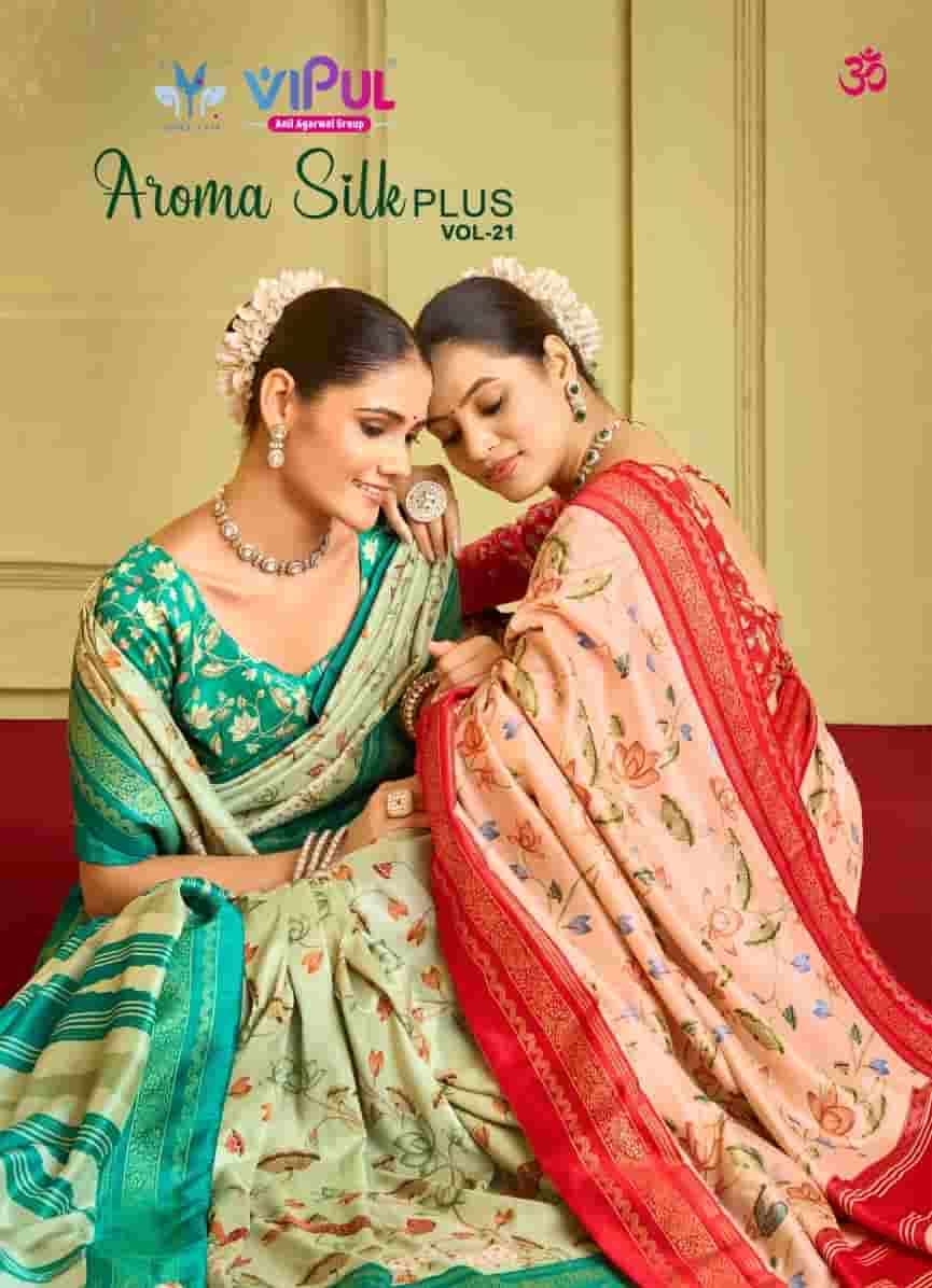 Vipul Fashion Aroma Silk Plus Vol 21 Dola Silk Saree