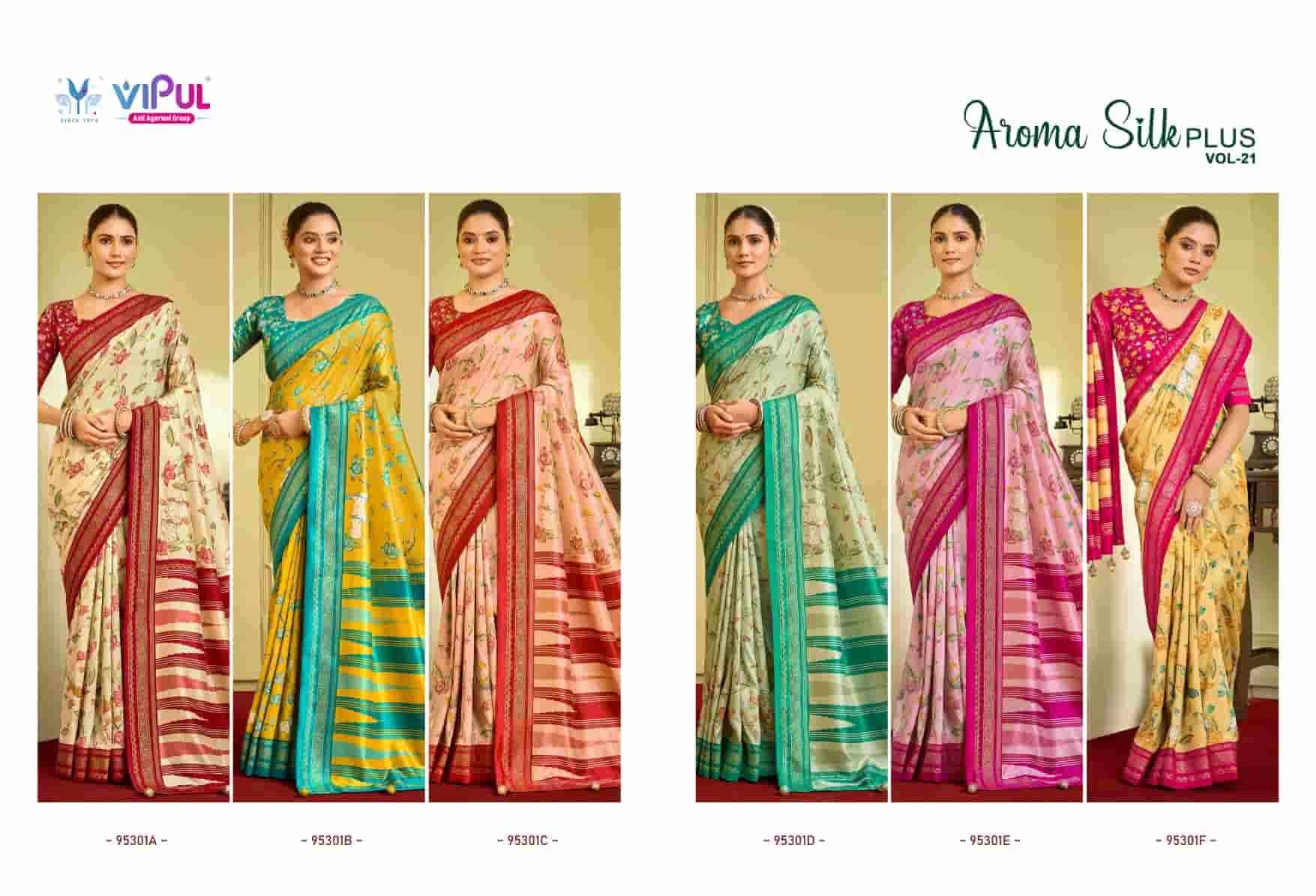 Vipul Fashion Aroma Silk Plus Vol 21 Dola Silk Saree