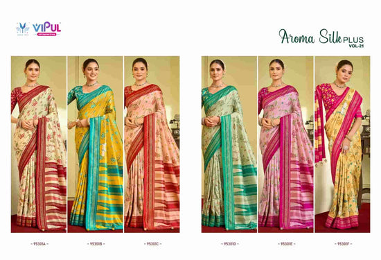 Vipul Fashion Aroma Silk Plus Vol 21 Dola Silk Saree