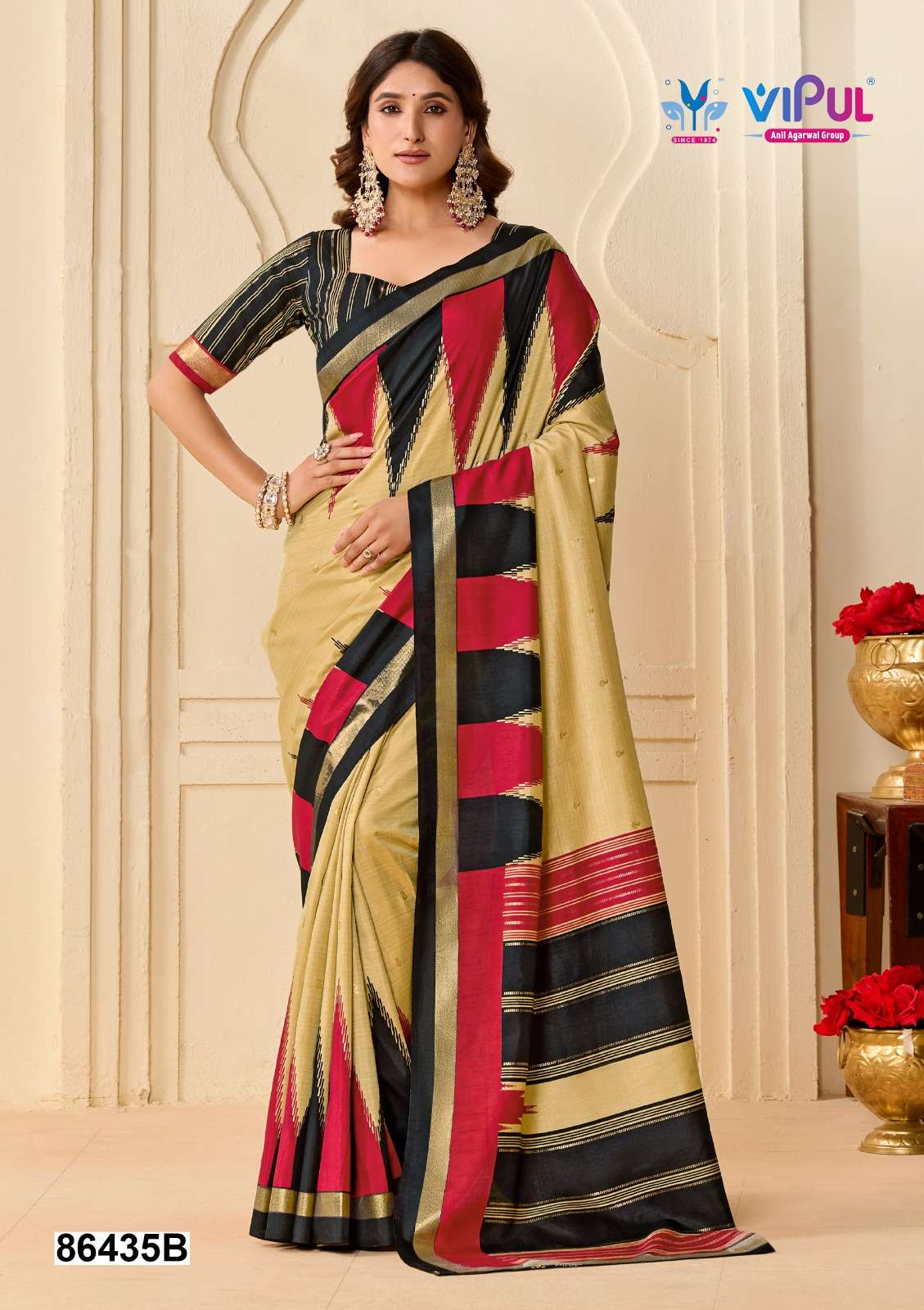 Vipul Fashion 86435 Colors Soft Silk Saree