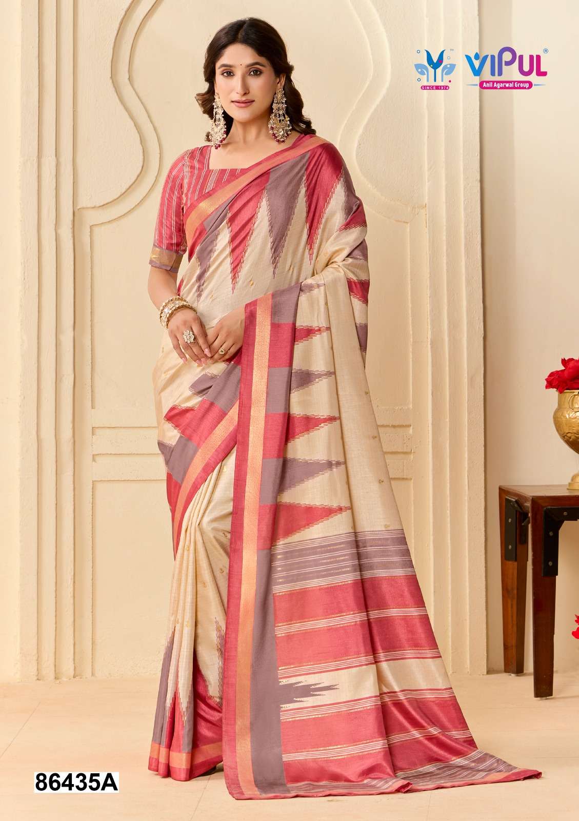 Vipul Fashion 86435 Colors Soft Silk Saree