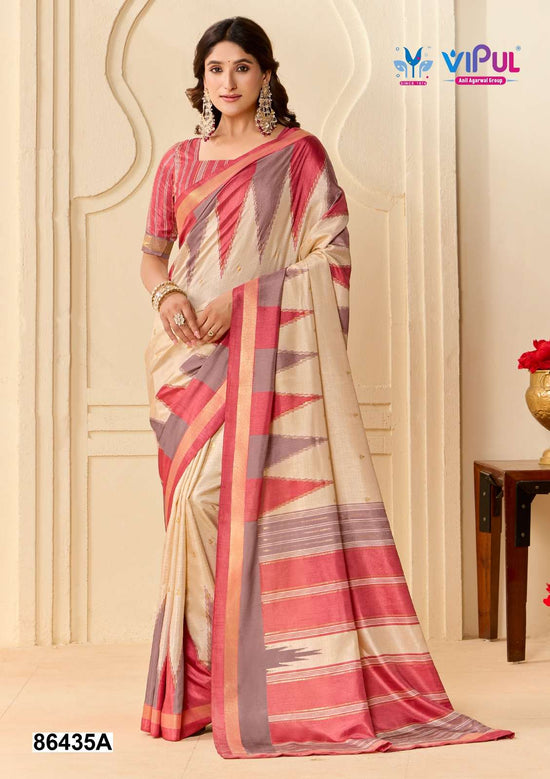 Vipul Fashion 86435 Colors Soft Silk Saree