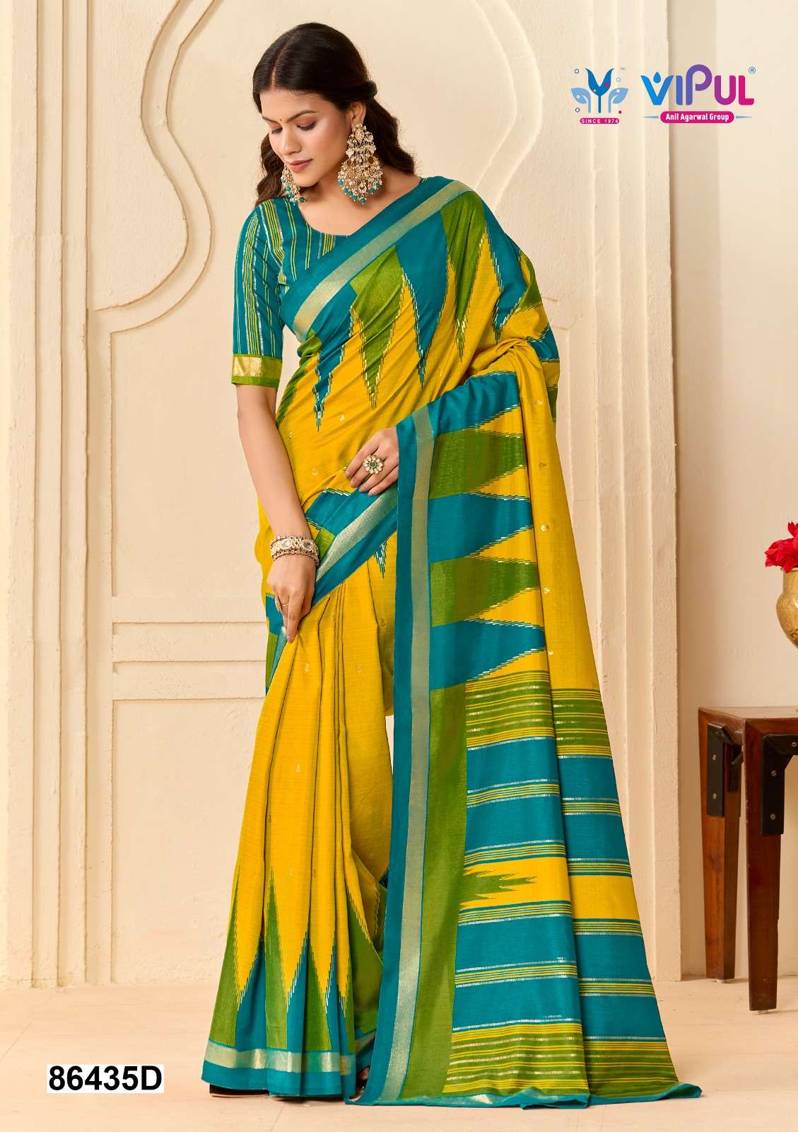 Vipul Fashion 86435 Colors Soft Silk Saree