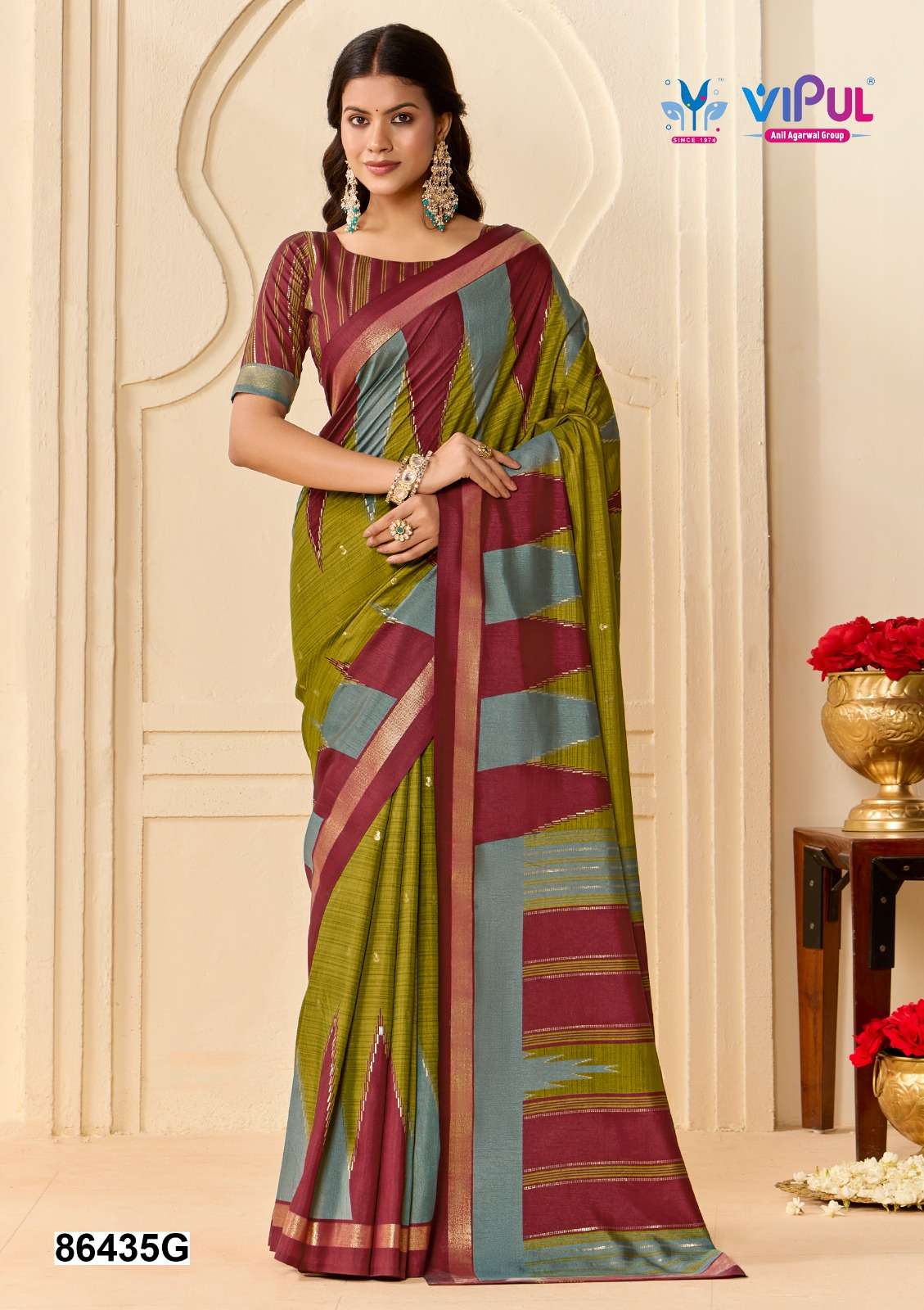 Vipul Fashion 86435 Colors Soft Silk Saree