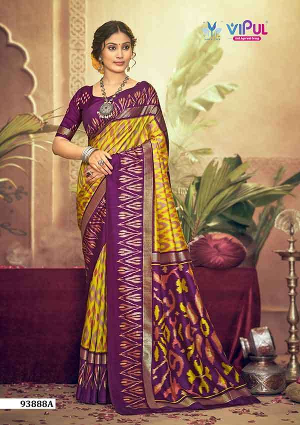 Vipul Fashion 93888 Colors Soft Silk Saree