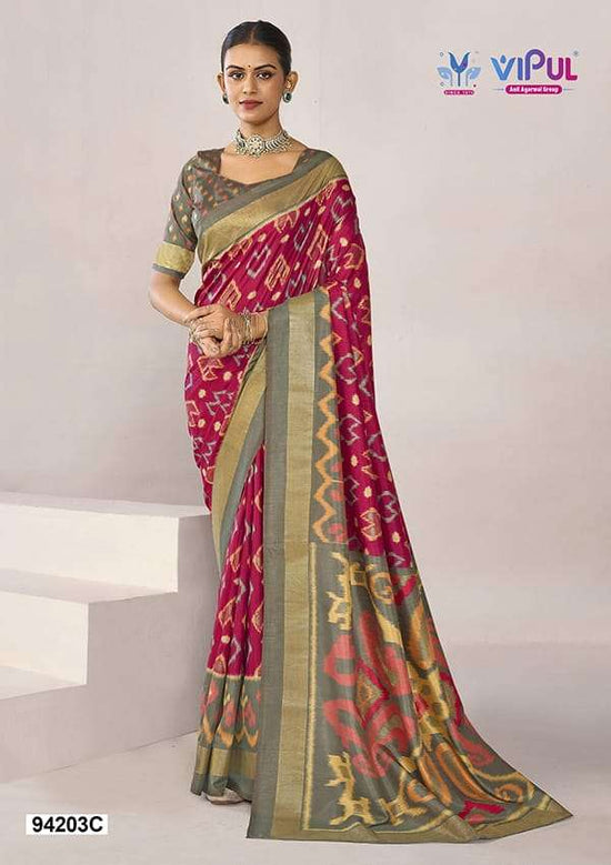 Vipul Fashion 94203 Colors Soft Silk Saree