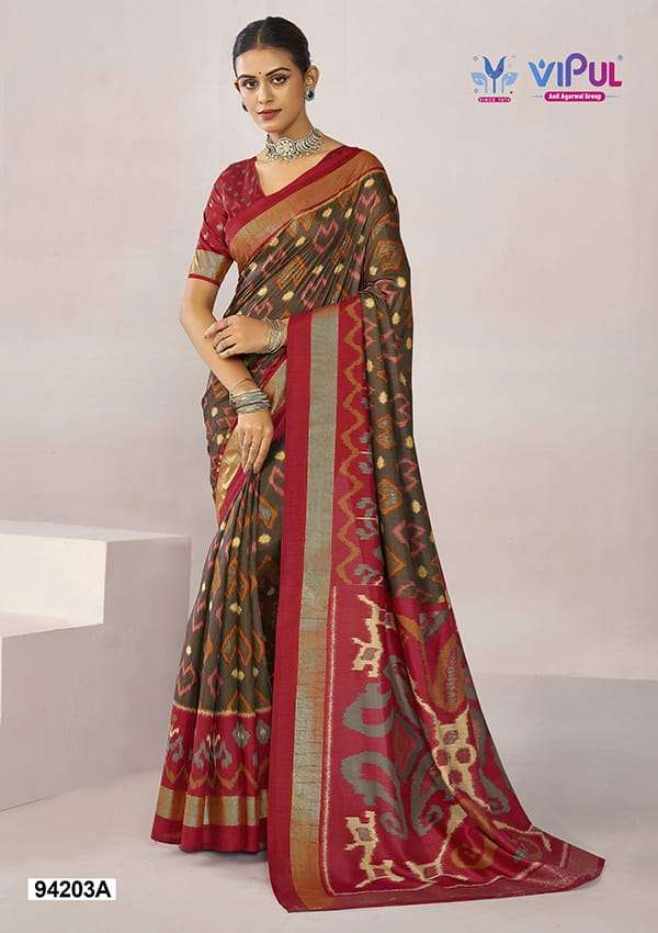 Vipul Fashion 94203 Colors Soft Silk Saree