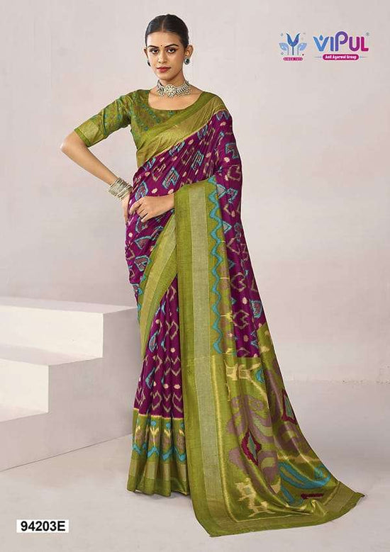 Vipul Fashion 94203 Colors Soft Silk Saree