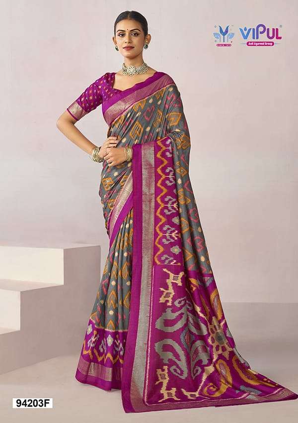 Vipul Fashion 94203 Colors Soft Silk Saree