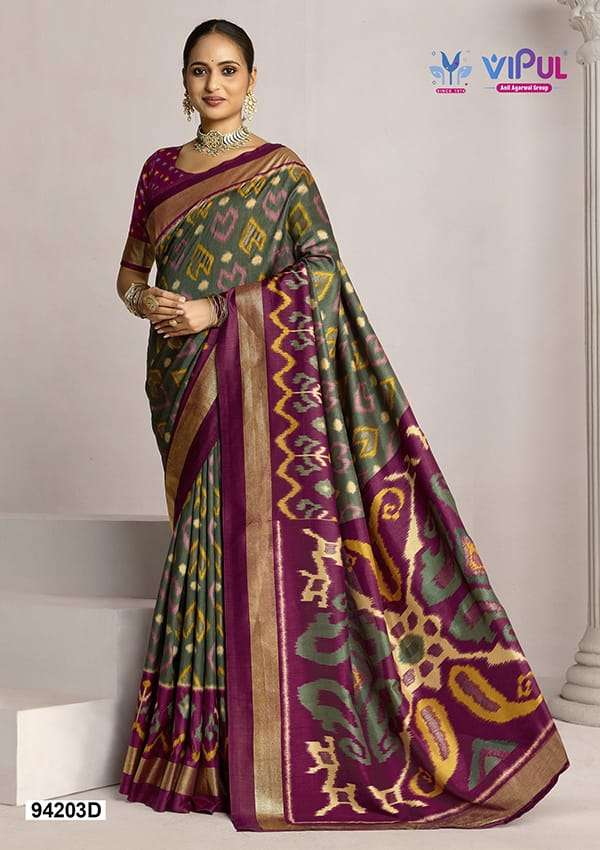 Vipul Fashion 94203 Colors Soft Silk Saree