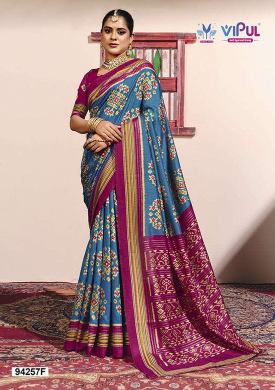 Vipul Fashion 94257 Colors Soft Silk Saree