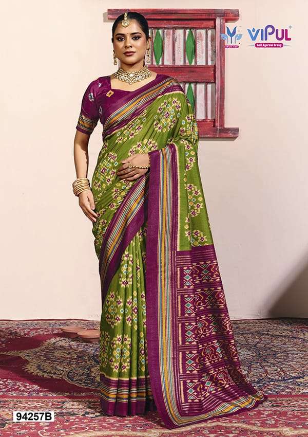 Vipul Fashion 94257 Colors Soft Silk Saree