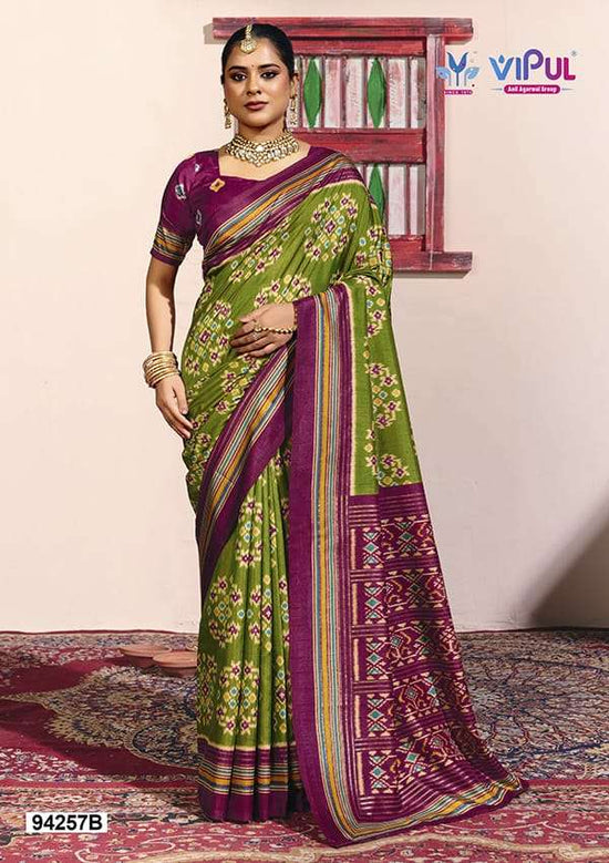 Vipul Fashion 94257 Colors Soft Silk Saree