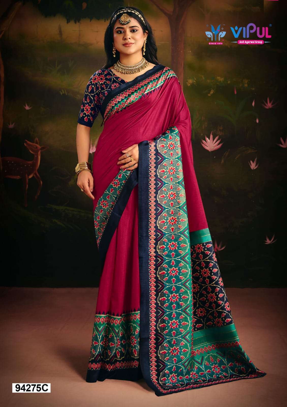 Vipul Fashion 94275 Colors Soft Silk Saree