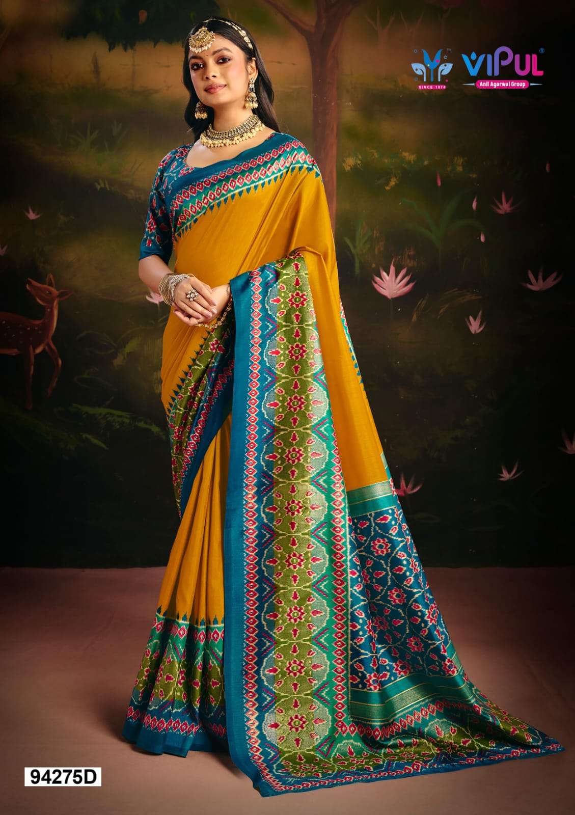 Vipul Fashion 94275 Colors Soft Silk Saree