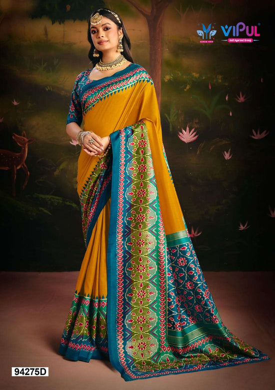 Vipul Fashion 94275 Colors Soft Silk Saree