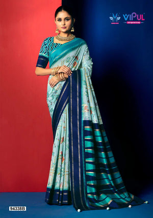 Vipul Fashion 94338 Colors Soft Silk Patola Saree Wholesale Catalogue - Amrah Wholesale