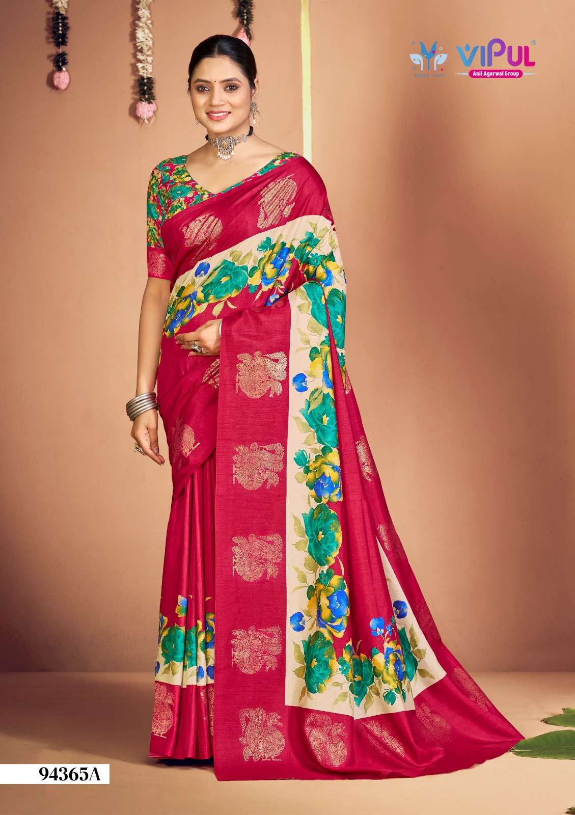 Vipul Fashion 94365 Colors Soft Silk Saree