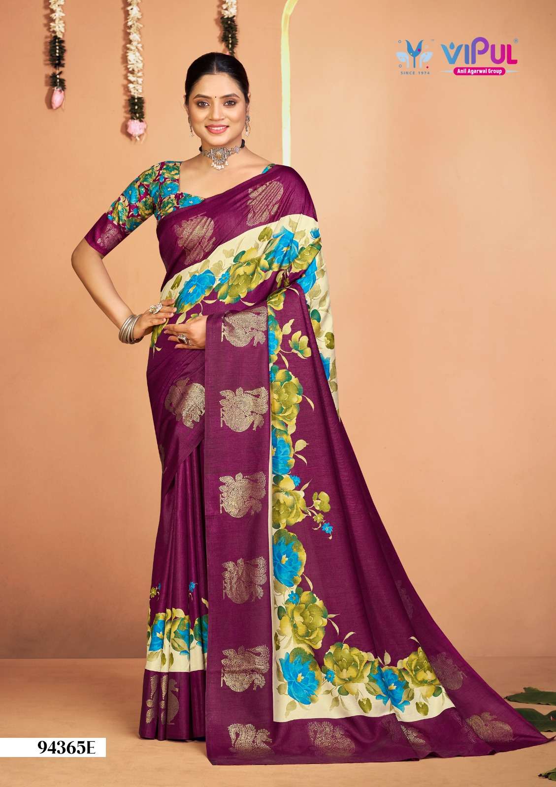 Vipul Fashion 94365 Colors Soft Silk Saree