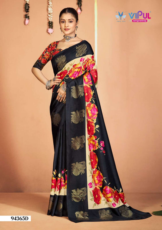Vipul Fashion 94365 Colors Soft Silk Saree